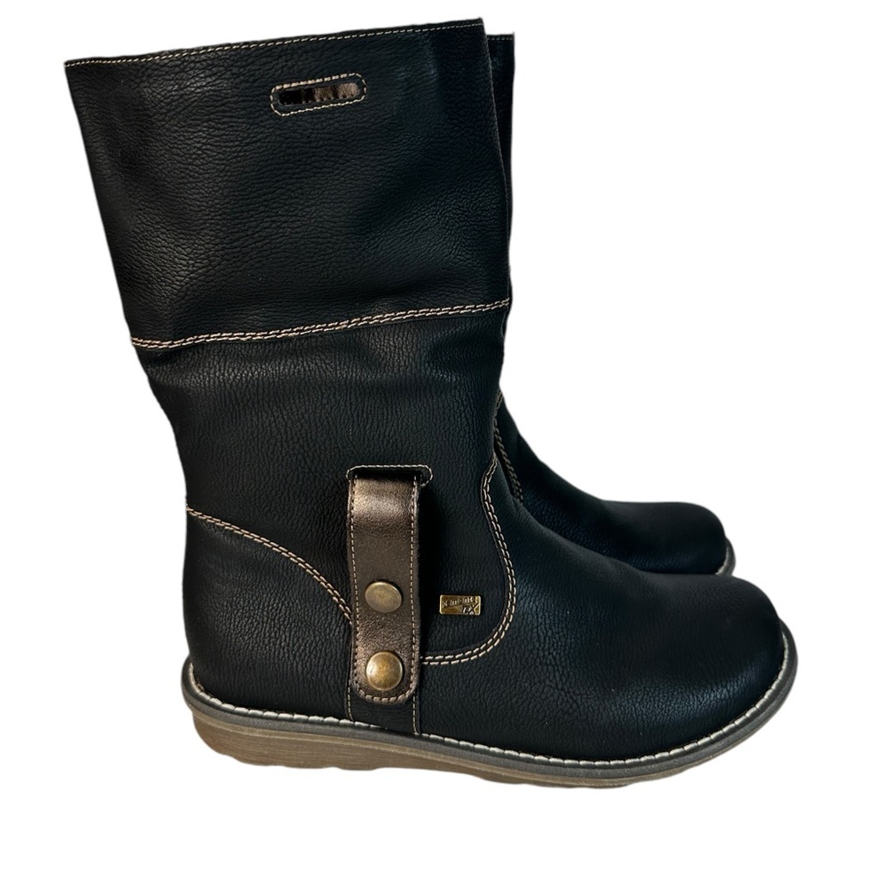 Remonte Dawson Boots Size 6 Faux Fur Lined Shearling Winter Fold Over Warm - Picture 1 of 16